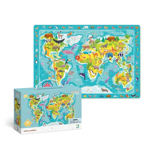 Дитячий пазл Світ тварин DoDo 300133, 80 елементів - фото 3