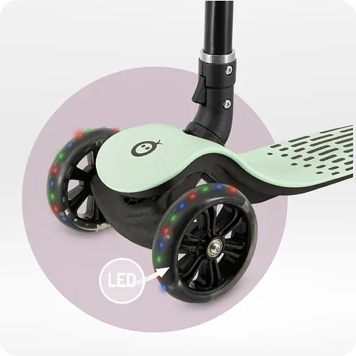 Трехколесный самокат MoMi San Green (HULA00013) - фото 6