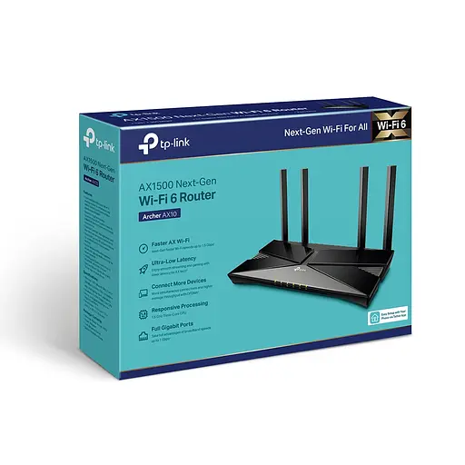 TP-Link Маршрутизатор ARCHER AX1500 4xGE LAN 1xGE WAN MU-MIMO OFDMA - фото 10