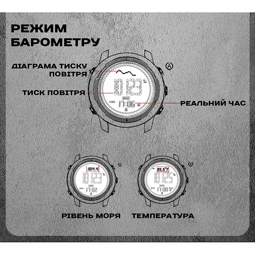 Часы North Edge Vertico с компасом - фото 18