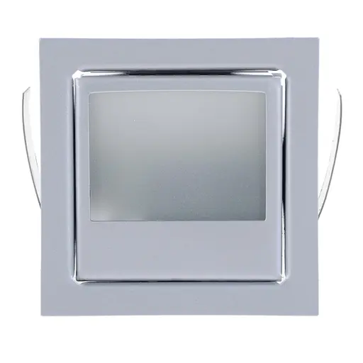 Светильник Brille мебельный точечный квадрат HDL-07-втL10A SILVER G4 20W 12V