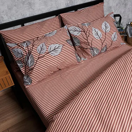 Комплект постільної білизни Moon&Star Бязь Gold Люкс Autumn Leaves двоспальний 175х210 наволочки 2х40х60 - фото 7