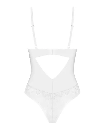 Боди Obsessive Alissium M/L белый - фото 7
