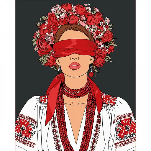 Картина по номерам Santi Украинская муза 40х50 см (955752) - фото 1