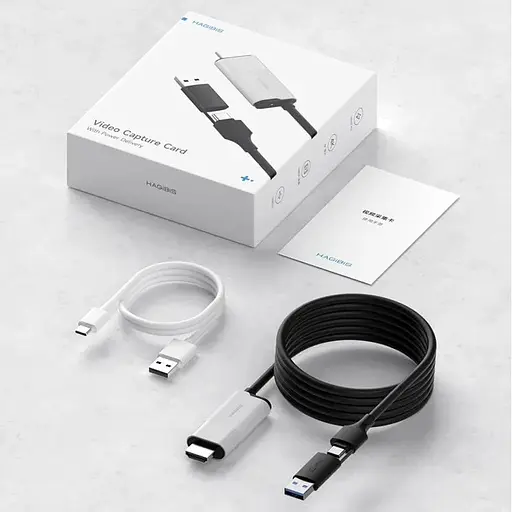 Зовнішня карта відеозахоплювача кабель Xiaomi Hagibis HDMI на USB/Type-C 1080P 60fps 100W PD (UHC10) - фото 3