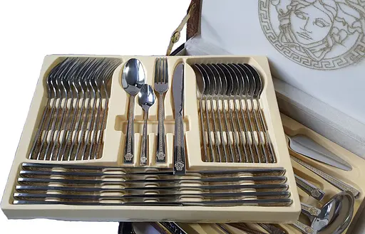 Набор столовых приборов Versace Limited Edition LV-1001 на 12 персон в подарочном кейсе 72 предмета - фото 2