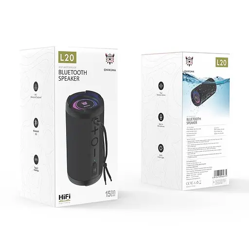 Акустика Onikuma L20 RGB IPX7 BT5.3, 6h - фото 2