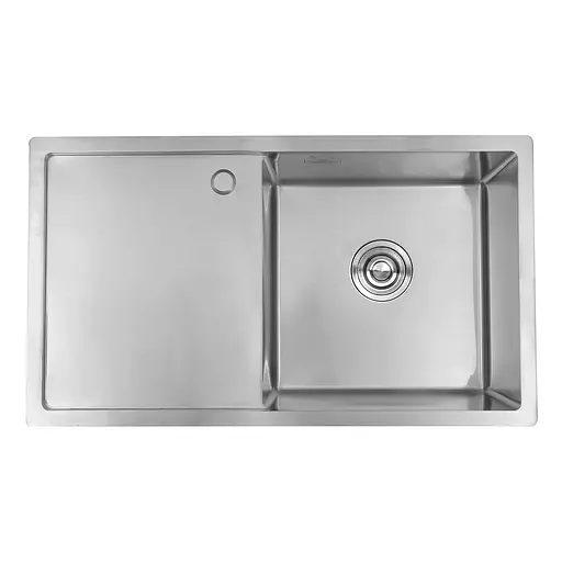 Кухонная мойка Kroner KRP Gebürstet-7844RHM (3,0/1,0 мм) CV022804, Нержавеющая сталь - фото 1