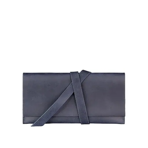 Шкіряний тревел-кейс Voyager 1.0 синій Crazy Horse - фото 7