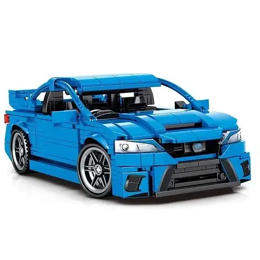 Авто-конструктор Sembo Block Subaru Impreza WRX STI, 1:18, инерционный механизм, 812 деталей (705806)
