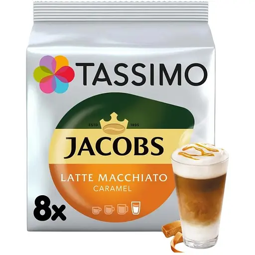 Кава в капсулах Tassimo Jacobs Latte Macchiato Caramel 8 шт.