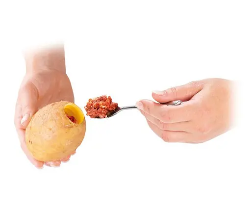 Нож для фаршировки картофеля, кабачков, моркови 20 см, Master Class Серый 81618 - фото 3