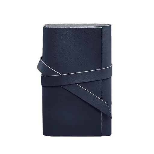 Шкіряний блокнот (Софт-бук) 1.0 Темно-синій Краст - фото 6