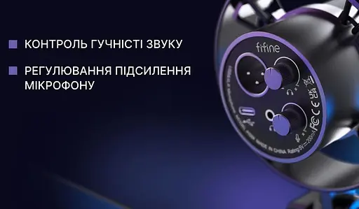Мікрофон Fifine K688 XLR/USB Black (K688) - фото 10