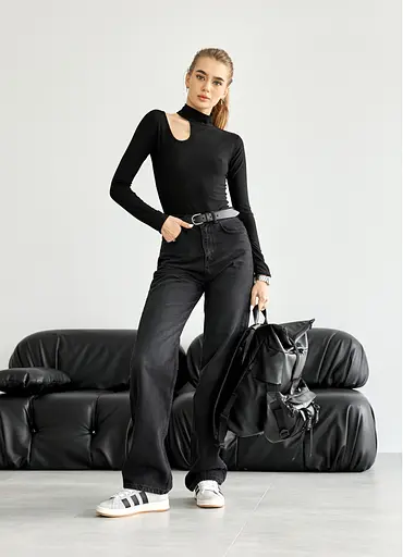 Женский рюкзак ролл Sambag RollTop KZN черный 39 х 28.5 х 15 см (24300001) - фото 9