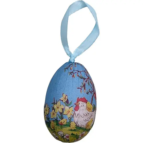 Пасхальный декор яйцо декоративное подвесное - фото 1
