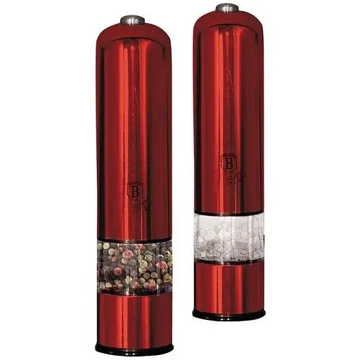 Набор электрических мельниц для соли и перца Berlinger Haus Metallic Line Burgundy Edition (BH-7217)