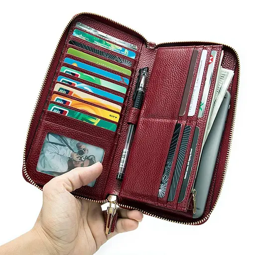 Жіночий шкіряний гаманець-клатч Vintage 12х11х2.5 см acs0015833 - фото 3