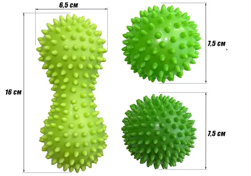 Набор для массажа и МФР EasyFit PVC Set-3 в сумочке (EF-7084) - фото 4