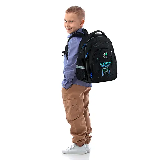 Рюкзак GoPack Education 2606S Win The Game Черный (GO26-2606S-5) - фото 16