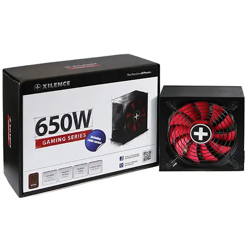 БЖ 650W Xilence XP650R10 Gaming series, 140mm, 80+ BRONZE, Semi-Modular, Retail Box