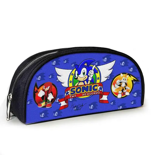 Пенал шкільний з принтом Супер Сонік 23х10х8 см дитячий для дівчинки, хлопчика (3917)