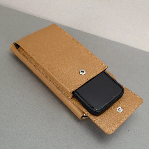 Гаманець з чохлом для телефону з ручкою на плече Virginia Conti 03047 рудий - фото 5