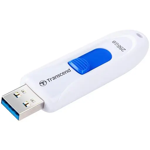 USB флеш накопичувач Transcend 256GB JetFlash 790 White USB 3.1 (TS256GJF790W) - фото 1