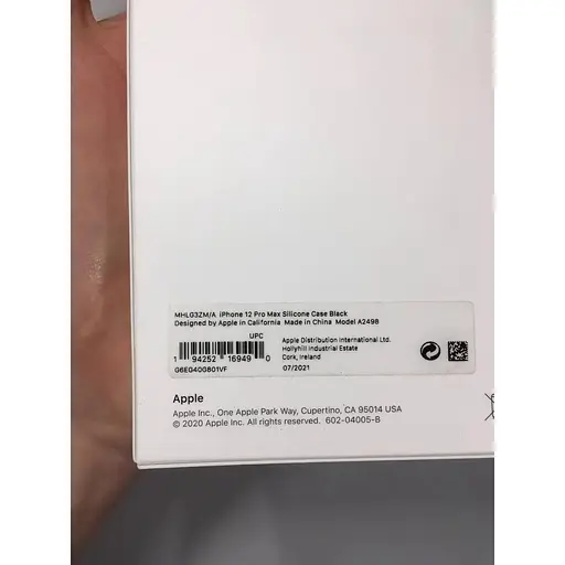 Оригинальный силиконовый чехол Apple Silicone Case MagSafe для iPhone 12 Pro Max Midnight (MHLG3ZM/A) - фото 9