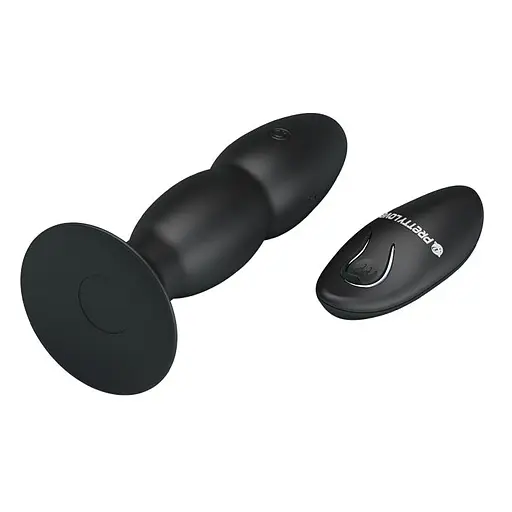 Анальна пробка Pretty Love RC Vibrating Butt Plug 13.5 см (чорний) - фото 4