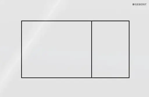 Клавіша змиву Geberit Sigma01 Square білий 115.660.11.1, Білий - фото 1