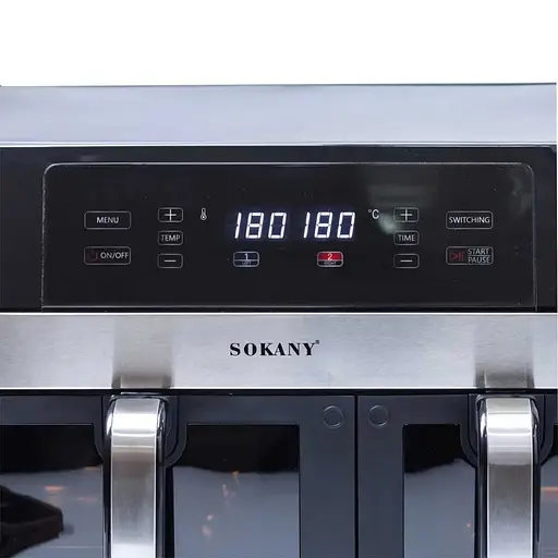 Аерофритюрниця безмасляна Sokany SK-10034 11л електрична з сенсорним керуванням, таймер 2800Вт - фото 6