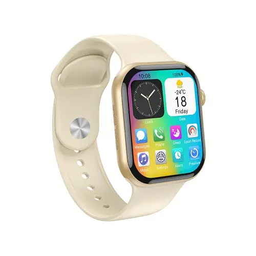 Смарт-часы XO W10 Pro AMOLED Screen 10 Generation Wireless Charging Smart Talking Watch золотистый - фото 5