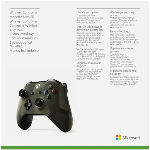 Microsoft Xbox One S Wireless Controller with Bluetooth Special Edition (Armed Forces ll) - фото 6