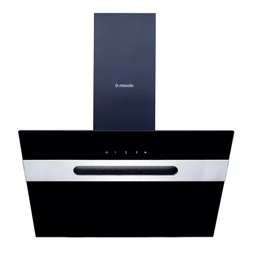 Вытяжка декоративная наклонная Минола HVS 6732 BL 1100 LED