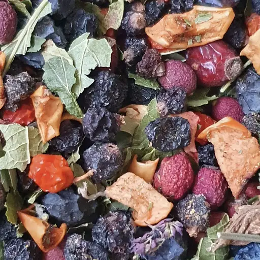 100 г фруктовый чай брусника, черника - свежий урожай