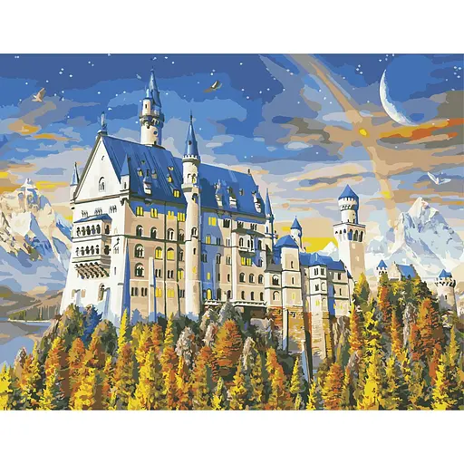Картина по номерам Замок на горі ArtStory 50х65 см різнокольорова 000169356