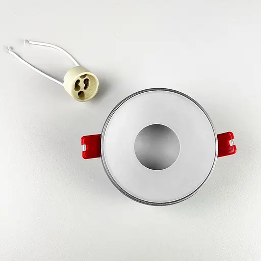 Точковий вбудований світильник у сірому корпусі Ø9,2х4 см | Line F | Арт. JY-DH-52 Grey - фото 8