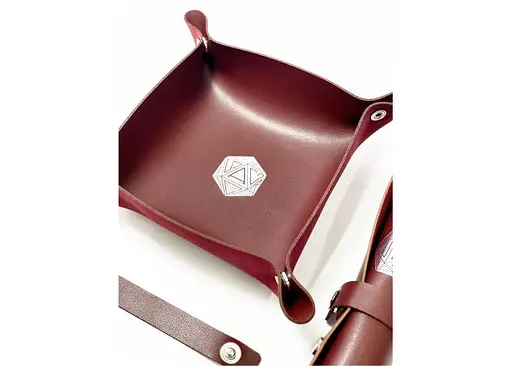 Настольная игра Планета Ігор Лоток для кубиков D20 (бургунди) (Dice tray D20 burgundy) (pi-dt009) - фото 9