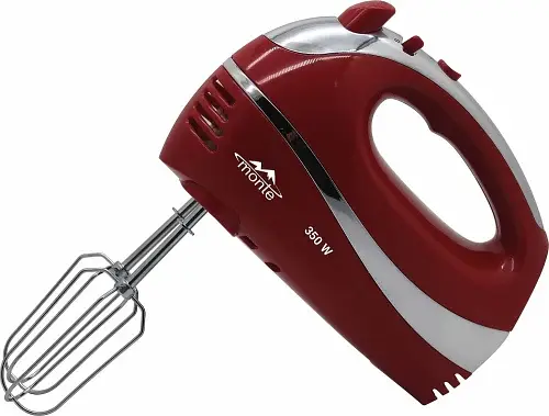 Миксер Monte MT-2000R, Red, 350W, ручной, 5 скоростей, венчики