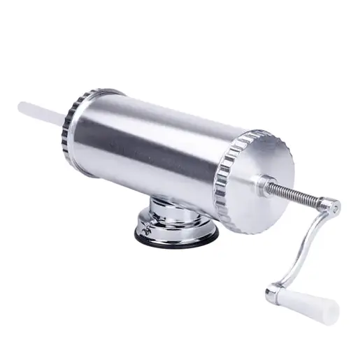 Шприц ковбасний Yiwu горизонтальний із нержавіючої стал на 2 кг 10 см (16788-2) - фото 3