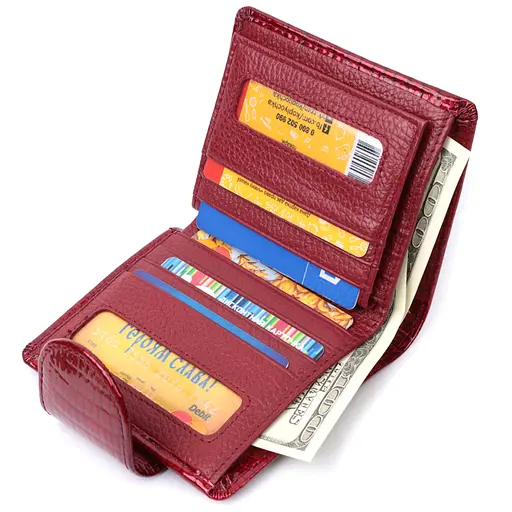 Кожаный женский кошелек ST Leather 10х11.5х1 см acs0029401 - фото 9