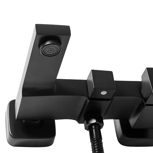 Смеситель для ванны и душа Rea Fenix черный настенный REA-B3310 Черный - фото 6