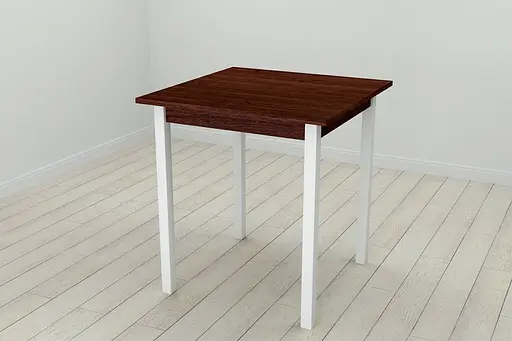 Стіл кухонний Ferrum-decor Дієго 75x70x70 Білий ДСП Венге 16мм (FRD-105612)