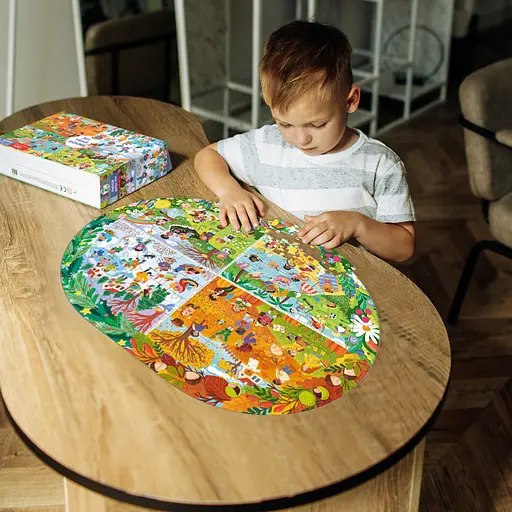 Дитячий віммельпазл "Увесь рік" DoDo Toys 300607, 100 елементів - фото 6