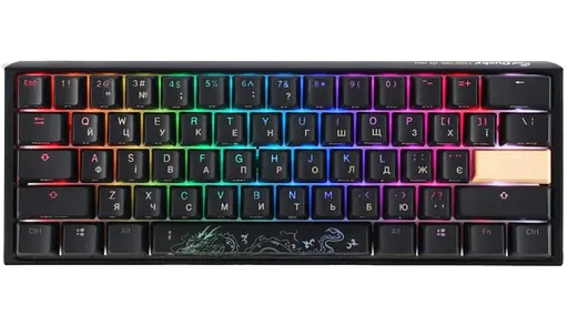 Клавіатура Ducky One 3 Mini Cherry MX Brown UA RGB Black (DKON2161ST-BUAPXCLAWSC1)