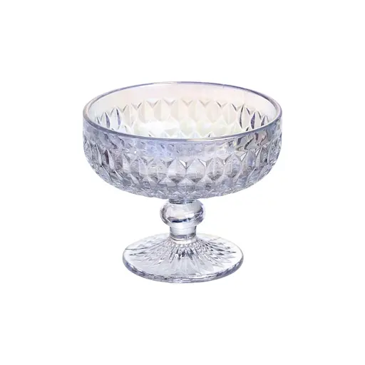 Набор креманок на ножке 6 штук из толстого стекла rainbow HP-19-257 креманка для десертов салатов мороженого - фото 2