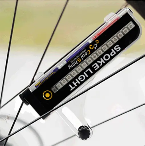 Велосипедная разноцветная светодиодная подсветка колес велосипеда Spoke Light 21 вело узор - фото 2