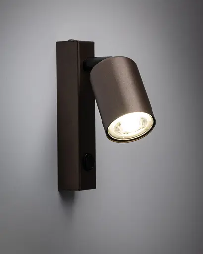 Бра, настінний світильник TK Lighting 4872 Top GU10 1x10W IP20 коричневий - фото 2