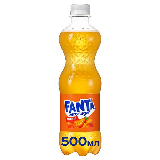 Напиток сокосодержащий Fanta Orange Zero Sugar 0.5 л (950047) - фото 2